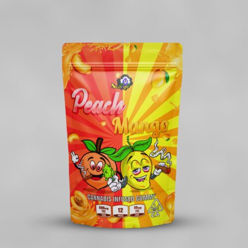 Sky High Edibles – Peach Mango Gummy 600mg THC