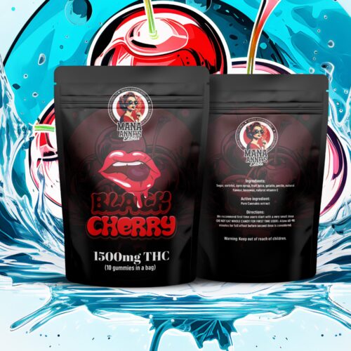 Mama Anne’s Edibles – Black Cherry Gummy – 1500mg THC